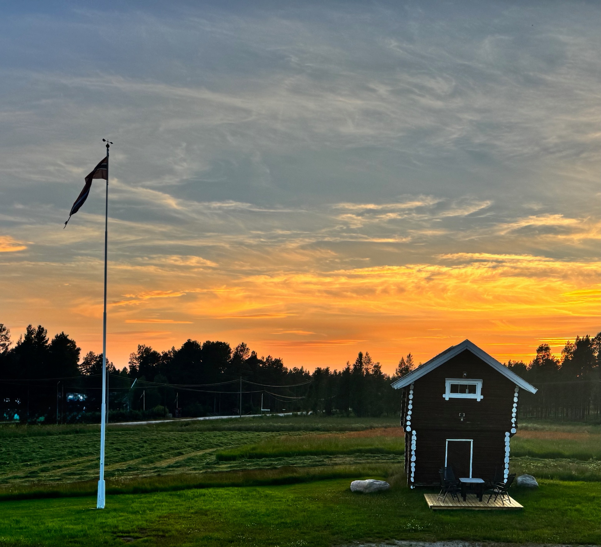 Historic forest ranger farm building at Kopparleden in Drevsjø